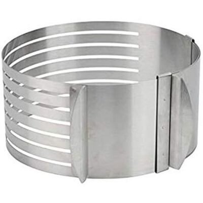 Kit de découpe de gâteau - HANDEIU - Réglable - Acier inoxydable - Argent - Lave-vaisselle compatible - Publicité Kit de découpe de gâteau - HANDEIU - Réglable - Acier inoxydable - Argent - Lave-vaisselle compatible - Publicité
