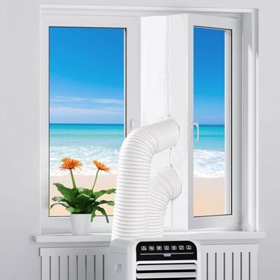 HANDEIU Joints de fenêtre pour climatiseurs mobilessèche-lingeséchoirs à évacuationJoint de fenêtre sans perçage (jusquà 4m) Blanc - Publicité HANDEIU Joints de fenêtre pour climatiseurs mobilessèche-lingeséchoirs à évacuationJoint de fenêtre sans perçage (jusquà 4m) Blanc - Publicité