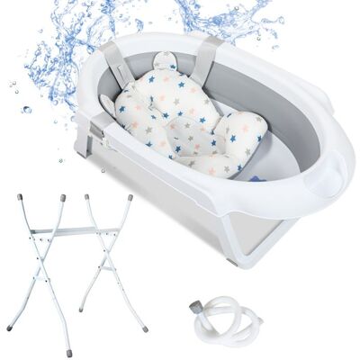 Tubiaz Baignoire Bébé Évolutive Et PliableBaignoire 4 en 1 Pliable Ultra Compacte pour Bébé85 CM BAIGNOIRE Gris - Publicité Tubiaz Baignoire Bébé Évolutive Et PliableBaignoire 4 en 1 Pliable Ultra Compacte pour Bébé85 CM BAIGNOIRE Gris - Publicité