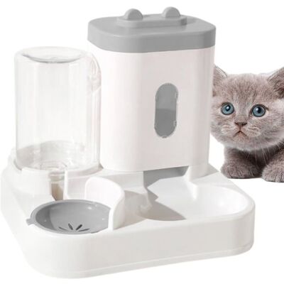 Distributeur de Croquettes - HANDEIU - 2 Bols - Automatique - 1L et 300ml - Pour Chats et Chiens Gris - Publicité Distributeur de Croquettes - HANDEIU - 2 Bols - Automatique - 1L et 300ml - Pour Chats et Chiens Gris - Publicité