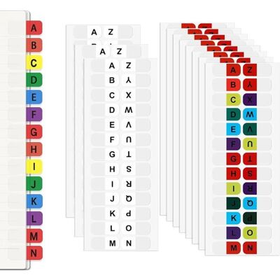 Onglet A-Z autocollant - 390 pièces transparent alphabétique - Pour carnet notes registre Cuneary - Publicité Onglet A-Z autocollant - 390 pièces transparent alphabétique - Pour carnet notes registre Cuneary - Publicité
