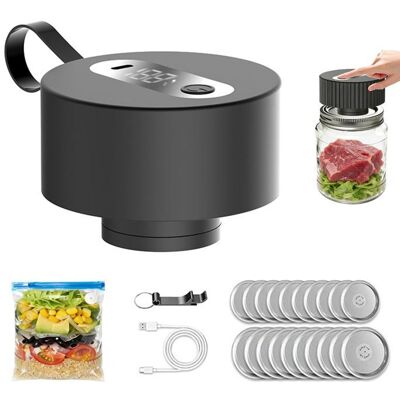 Machine sous vide pour bocaux - Lot 1 - Étanche portable fermeture automatique - Inclus 20 couvercles VoltPulse - Publicité Machine sous vide pour bocaux - Lot 1 - Étanche portable fermeture automatique - Inclus 20 couvercles VoltPulse - Publicité