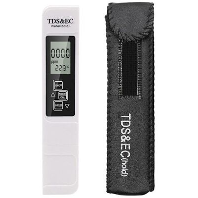 KLVGTIFS PU Testeur TDS 4 en 1 pour piscine thermomètre testeur deau et pH-mètre numérique avec fonction ATC valeur TDS Tempe White - Publicité KLVGTIFS PU Testeur TDS 4 en 1 pour piscine thermomètre testeur deau et pH-mètre numérique avec fonction ATC valeur TDS Tempe White - Publicité