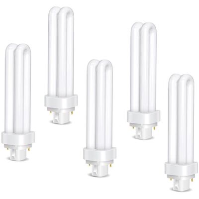 Tube PLC G24d-3 26W - 5 Pack Blanc Froid 6500K 2 Broches 1600LM Convient pour Cuisine Salle à Manger Lumiryn - Publicité Tube PLC G24d-3 26W - 5 Pack Blanc Froid 6500K 2 Broches 1600LM Convient pour Cuisine Salle à Manger Lumiryn - Publicité