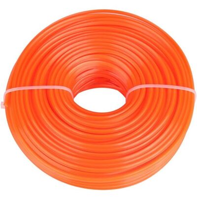 HANDEIU 3mm Débroussailleuse Ligne Bobine de Fil de Corde de Nylon Ligne de débroussailleuse carré en Outils de tondeuses à Gazon Tondeuse Orange - Publicité HANDEIU 3mm Débroussailleuse Ligne Bobine de Fil de Corde de Nylon Ligne de débroussailleuse carré en Outils de tondeuses à Gazon Tondeuse Orange - Publicité