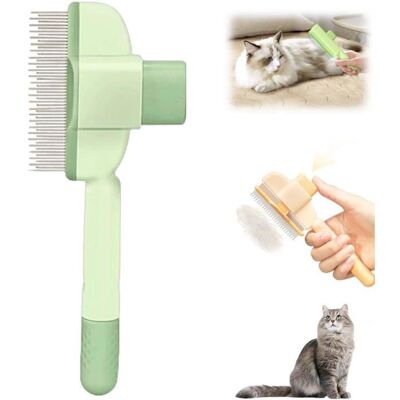 HANDEIU Brosse Pour Chats Et Brosse à Chien Bouton De DéClenchement Des Chiens Auto-Nettoyants Brosse (Vert) Vert - Publicité HANDEIU Brosse Pour Chats Et Brosse à Chien Bouton De DéClenchement Des Chiens Auto-Nettoyants Brosse (Vert) Vert - Publicité