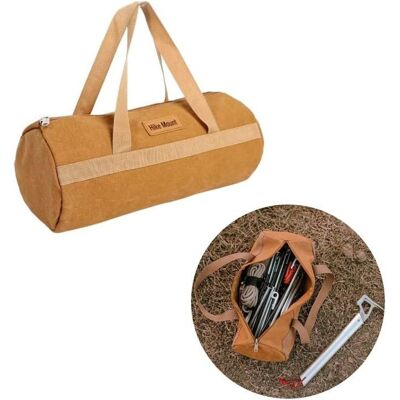 AIMOONSA Sac à outils en toile 36 x 15 x 15 cm - petit sac multifonctionnel jaune poignée étanche Marron - Publicité AIMOONSA Sac à outils en toile 36 x 15 x 15 cm - petit sac multifonctionnel jaune poignée étanche Marron - Publicité