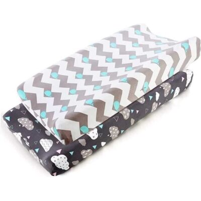 Tapis à Langer2pcs Housse De Matelas à Langer pour BéBéCouvre-Matelas à Langer en Tissu Fin 16 * 32 Pouces Bleu - Publicité Tapis à Langer2pcs Housse De Matelas à Langer pour BéBéCouvre-Matelas à Langer en Tissu Fin 16 * 32 Pouces Bleu - Publicité