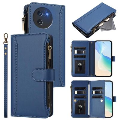 RASENA Coque pour Doogee Note 59/Note 59 Pro 6.75 Etui en Cuir PU Housse avec Fentes pour Carte Dragonne Magnétique -Bleu foncé Bleu - Publicité RASENA Coque pour Doogee Note 59/Note 59 Pro 6.75 Etui en Cuir PU Housse avec Fentes pour Carte Dragonne Magnétique -Bleu foncé Bleu - Publicité