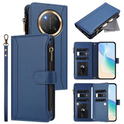 RASENA Coque pour Honor X9C/Magic7 Lite 6.78 Etui en Cuir PU Housse avec Fentes pour Carte Dragonne Fermeture Magnétique -Bleu foncé Bleu - Publicité RASENA Coque pour Honor X9C/Magic7 Lite 6.78 Etui en Cuir PU Housse avec Fentes pour Carte Dragonne Fermeture Magnétique -Bleu foncé Bleu - Publicité