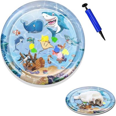HANDEIU Tapis de jeu à eau pour animaux de compagnietapis de jeu épais avec capteur deau pour chats et chiens100cm(Épaississant) - Publicité HANDEIU Tapis de jeu à eau pour animaux de compagnietapis de jeu épais avec capteur deau pour chats et chiens100cm(Épaississant) - Publicité