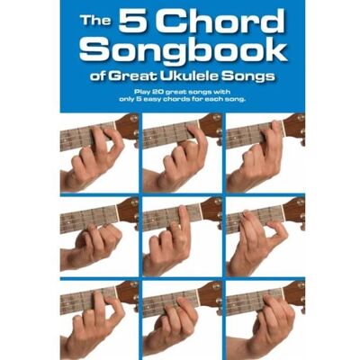 Recueil Ukulélé - 5 Chords - 20 Chansons - Édition Music Sales - Pour Adultes Marron - Publicité Recueil Ukulélé - 5 Chords - 20 Chansons - Édition Music Sales - Pour Adultes Marron - Publicité