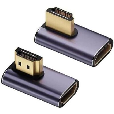 KLVGTIFS PU Adaptateur HDMI 8K à 90° (Gauche/Droit) mâle→femelle 8K@60Hz. Publicité KLVGTIFS PU Adaptateur HDMI 8K à 90° (Gauche/Droit) mâle→femelle 8K@60Hz. Publicité