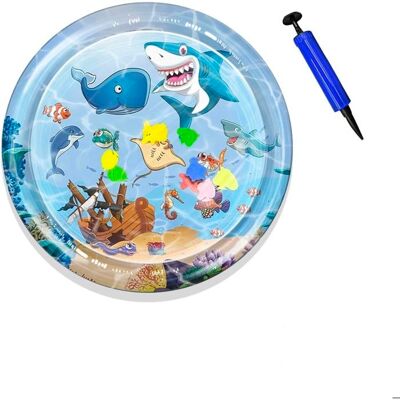HANDEIU Tapis de jeu à eau pour animaux de compagnietapis de jeu épais avec capteur deau pour chats et chiens65cm(Épaississant) - Publicité HANDEIU Tapis de jeu à eau pour animaux de compagnietapis de jeu épais avec capteur deau pour chats et chiens65cm(Épaississant) - Publicité