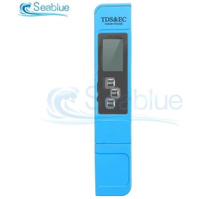 Mesure-controleTesteur deau 3 en 1 TDS-Temp-EC détecteur de conductivité 0-9990ppm moniteur de qualité de - TDS EC TEMP blue - Publicité Mesure-controleTesteur deau 3 en 1 TDS-Temp-EC détecteur de conductivité 0-9990ppm moniteur de qualité de - TDS EC TEMP blue - Publicité