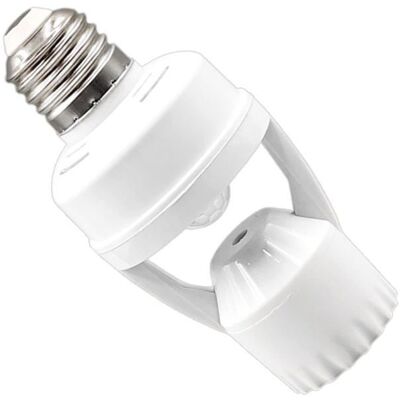 Douche Lampe Détecteur Mouvement E27-1 BlancStandard Couloir Escalier Automatique Accessoire Éclairage Aucunely Blanc - Publicité Douche Lampe Détecteur Mouvement E27-1 BlancStandard Couloir Escalier Automatique Accessoire Éclairage Aucunely Blanc - Publicité