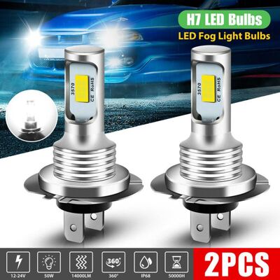 AIMOONSA 2X H7 LED 6000K Super Blanc 110W 4000LM Kit Antibrouillard Kit Ampoules Feux de Croisement - Publicité AIMOONSA 2X H7 LED 6000K Super Blanc 110W 4000LM Kit Antibrouillard Kit Ampoules Feux de Croisement - Publicité