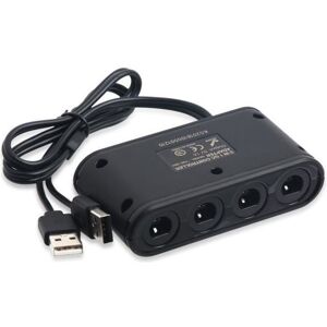 STRAßE GAME Adaptateur Manette Gamecube pour Super Smash Bros Adaptateur avec 4 Ports pour Wii U Nintendo Switch et Ports USB pour PC (Noir) Noir - Publicité STRAßE GAME Adaptateur Manette Gamecube pour Super Smash Bros Adaptateur avec 4 Ports pour Wii U Nintendo Switch et Ports USB pour PC (Noir) Noir - Publicité