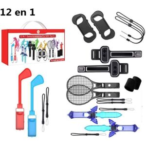 CO-PHÉNIX Switch Sports Pack Ensemble daccessoires pour Jeux de Sport OLED Nintendo Switch Raquettes de Tennis Clubs de Golf épées Blanc - Publicité CO-PHÉNIX Switch Sports Pack Ensemble daccessoires pour Jeux de Sport OLED Nintendo Switch Raquettes de Tennis Clubs de Golf épées Blanc - Publicité