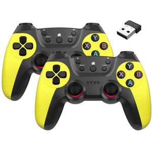 Manette de jeu sans fil - PIMPIMSKY - Jaune - Compatible Nintendo Switch - Fonction Turbo Combo - 2.4 GHz Blanc - Publicité Manette de jeu sans fil - PIMPIMSKY - Jaune - Compatible Nintendo Switch - Fonction Turbo Combo - 2.4 GHz Blanc - Publicité