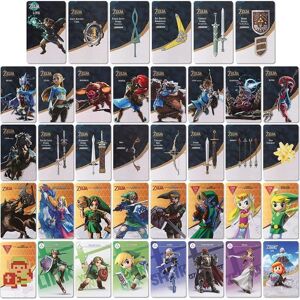 Cartes NFC - Zelda - Breath of The Wild - Tears of The Kingdom - Compatible Switch - Lot de 38 Noir - Publicité Cartes NFC - Zelda - Breath of The Wild - Tears of The Kingdom - Compatible Switch - Lot de 38 Noir - Publicité