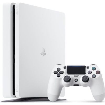 SONY COMPUTER ENTERTAINMENT Console salon - Sony - PS4 Slim Glacier White 500 Go - Blanc - 24 Janvier 2017 Blanc - Publicité SONY COMPUTER ENTERTAINMENT Console salon - Sony - PS4 Slim Glacier White 500 Go - Blanc - 24 Janvier 2017 Blanc - Publicité