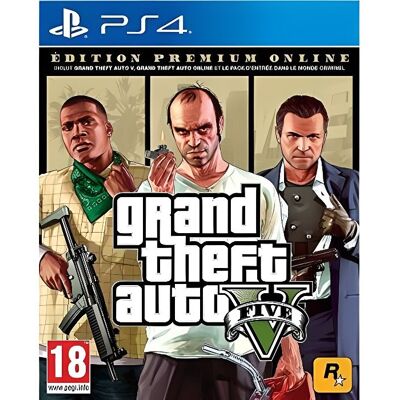 Jeu PS4 - Rockstar Games - GTA V - Edition Premium - Aventure - 1 joueur - Publicité Jeu PS4 - Rockstar Games - GTA V - Edition Premium - Aventure - 1 joueur - Publicité