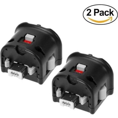 MONDPALAST Adaptateur Motion Plus - NINTENDO - Wii Remote - 2X - Noir - Compatible avec Nunchuk Noir - Publicité MONDPALAST Adaptateur Motion Plus - NINTENDO - Wii Remote - 2X - Noir - Compatible avec Nunchuk Noir - Publicité