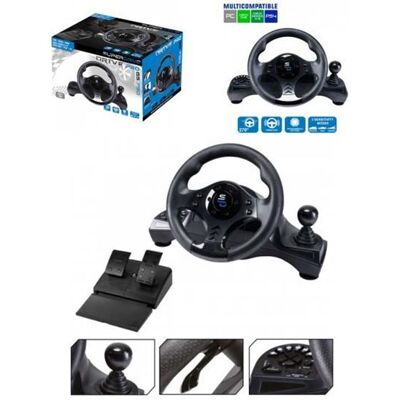 Subsonic Volant et pédales de jeu Vidéo SUPER DRIVE PRO G5 750-X SERIE Volant SWITCH PS4 XB1 PS3 PC Noir - Publicité Subsonic Volant et pédales de jeu Vidéo SUPER DRIVE PRO G5 750-X SERIE Volant SWITCH PS4 XB1 PS3 PC Noir - Publicité