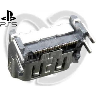 Connecteur Port HDMI - Sony - Playstation 5 PS5 - Argent - Noir - Connectique HDMI Noir - Publicité Connecteur Port HDMI - Sony - Playstation 5 PS5 - Argent - Noir - Connectique HDMI Noir - Publicité