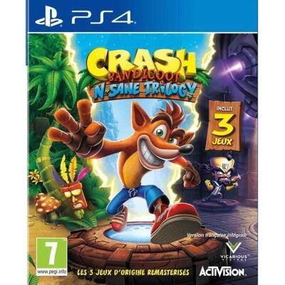 Activision Jeu vidéo - Crash Bandicoot - N-SANE Trilogy - Aventure - PS4 - Edition Standard - Publicité Activision Jeu vidéo - Crash Bandicoot - N-SANE Trilogy - Aventure - PS4 - Edition Standard - Publicité
