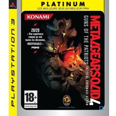 Konami METAL GEAR SOLID 4 : Guns of Patriots / JEU CONSOL - Publicité Konami METAL GEAR SOLID 4 : Guns of Patriots / JEU CONSOL - Publicité