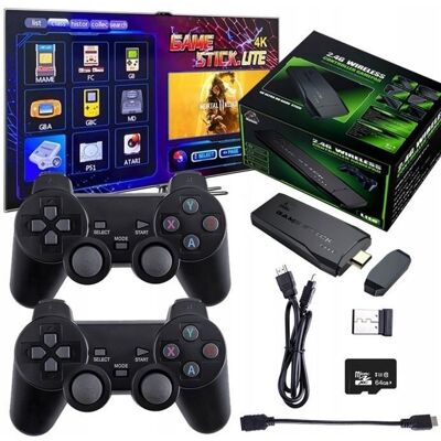 NOBRAND Console TV HDMI rétro 2 manettes de jeu 20 000 jeux émulateur PS1 64 Go Noir - Publicité NOBRAND Console TV HDMI rétro 2 manettes de jeu 20 000 jeux émulateur PS1 64 Go Noir - Publicité