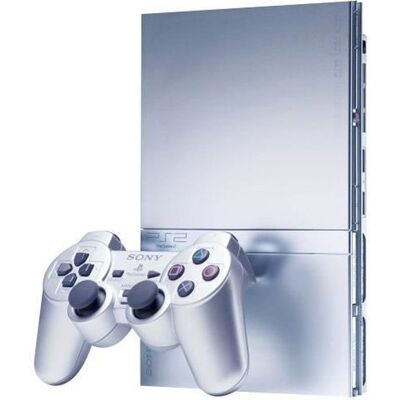 SONY COMPUTER ENTERTAINMENT Console PS2 SLIM - Sony - Silver - Carte mémoire - Plateforme PS2 - Publicité SONY COMPUTER ENTERTAINMENT Console PS2 SLIM - Sony - Silver - Carte mémoire - Plateforme PS2 - Publicité