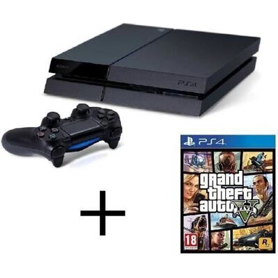 Console de salon - SONY - PS4 - 500 Go - Bundle - Jeu inclus: GTA 5 Noir - Publicité Console de salon - SONY - PS4 - 500 Go - Bundle - Jeu inclus: GTA 5 Noir - Publicité