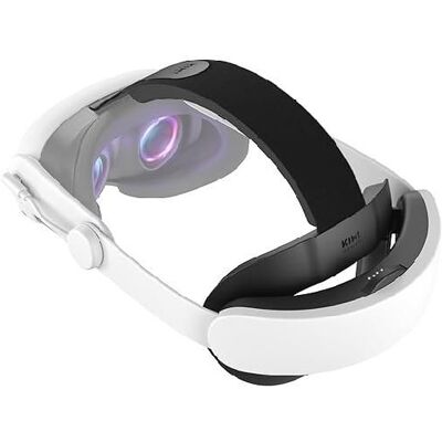 KIWI design K4 Boost Sangle de Tête avec Batterie de Confort Compatible avec Meta Quest 3/Quest 3S Blanc - Publicité KIWI design K4 Boost Sangle de Tête avec Batterie de Confort Compatible avec Meta Quest 3/Quest 3S Blanc - Publicité