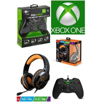 Pack de gaming - Spirit of Gamer - Manette XBOX ONE-S-X-PC - Casque Gamer PRO H3 - Orange - Multiplateforme Orange - Publicité Pack de gaming - Spirit of Gamer - Manette XBOX ONE-S-X-PC - Casque Gamer PRO H3 - Orange - Multiplateforme Orange - Publicité