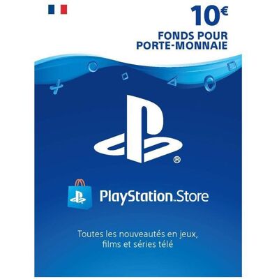 Carte PSN - SONY - 10€ - Recharge rapide - Valable sur PS4 PS5 PS3 PS VITA - Pas dexpiration - Publicité Carte PSN - SONY - 10€ - Recharge rapide - Valable sur PS4 PS5 PS3 PS VITA - Pas dexpiration - Publicité