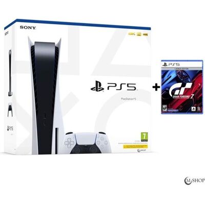 Console salon - Sony - PlayStation 5 Édition Standard - 825 Go - Blanc - Gran Turismo 7 PS5 Blanc - Publicité Console salon - Sony - PlayStation 5 Édition Standard - 825 Go - Blanc - Gran Turismo 7 PS5 Blanc - Publicité