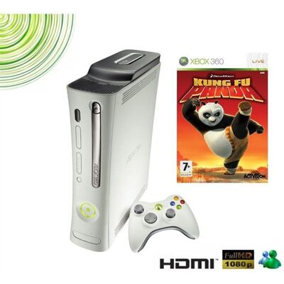 MICROSOFT OEM CONSOLE XBOX 360 PRO 60 Go HDMI Blanc - Publicité MICROSOFT OEM CONSOLE XBOX 360 PRO 60 Go HDMI Blanc - Publicité