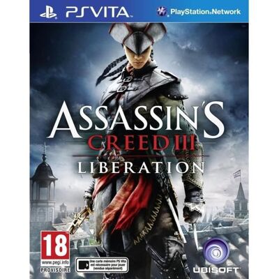 Ubisoft Assasins Creed 3 Liberation Jeu PS Vita - Publicité Ubisoft Assasins Creed 3 Liberation Jeu PS Vita - Publicité
