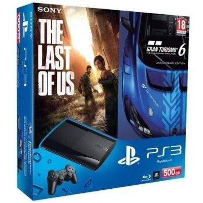 Console salon - Sony Playstation 3 500GB + Gran Turismo 6 - Noir - 500 Go - Bundle Noir - Publicité Console salon - Sony Playstation 3 500GB + Gran Turismo 6 - Noir - 500 Go - Bundle Noir - Publicité