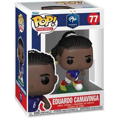 Figurine Funko Pop! - Football France - Eduardo Camavinga - Vinyle Officielle Bleu - Publicité Figurine Funko Pop! - Football France - Eduardo Camavinga - Vinyle Officielle Bleu - Publicité