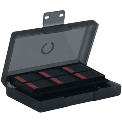 Boîtier de protection et transport - KONIX - Pour cartouches de jeux Nintendo Switch 2 - Antichoc - 24 rangements - Noir - Publicité Boîtier de protection et transport - KONIX - Pour cartouches de jeux Nintendo Switch 2 - Antichoc - 24 rangements - Noir - Publicité