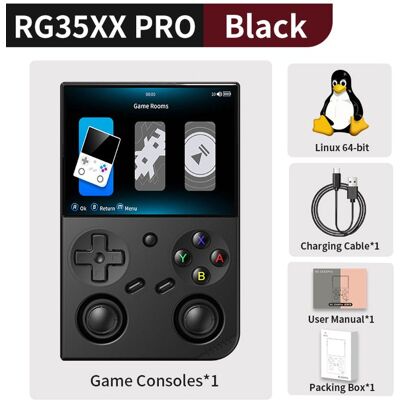 NOBRAND Console Portable ANBERNIC RG35XXPro Écran IPS 3 5 64 Go + 1024 To (5 000+ Jeux préinstallés) Noir - Publicité NOBRAND Console Portable ANBERNIC RG35XXPro Écran IPS 3 5 64 Go + 1024 To (5 000+ Jeux préinstallés) Noir - Publicité