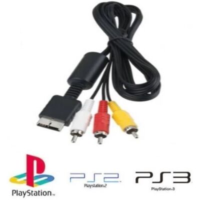 Playstation Câble vidéo - Sony - PS1 PS2 PS3 - RCA - Filaire - Multi-plateforme Noir - Publicité Playstation Câble vidéo - Sony - PS1 PS2 PS3 - RCA - Filaire - Multi-plateforme Noir - Publicité