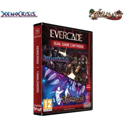 JUST FOR GAMES Blaze Evercade - Xeno Crisis + Tanglewood - Cartouche n° 11 - Publicité JUST FOR GAMES Blaze Evercade - Xeno Crisis + Tanglewood - Cartouche n° 11 - Publicité