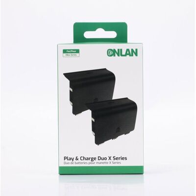 Kit Play & Charge pour 2 manettes - ONLAN - Xbox Series - Noir Noir - Publicité Kit Play & Charge pour 2 manettes - ONLAN - Xbox Series - Noir Noir - Publicité