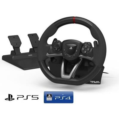 Volant et pédales - Hori - PS5 - Sony licensed compatible PS5/PS4/PC Noir - Publicité Volant et pédales - Hori - PS5 - Sony licensed compatible PS5/PS4/PC Noir - Publicité