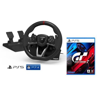 Volant et pédales - Hori - Compatible PS5 Licence officielle Sony - Gran Turismo 7 inclus Noir - Publicité Volant et pédales - Hori - Compatible PS5 Licence officielle Sony - Gran Turismo 7 inclus Noir - Publicité